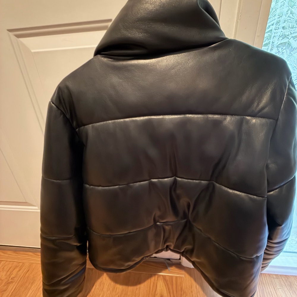 Gap Black Leather Jacket - image 3